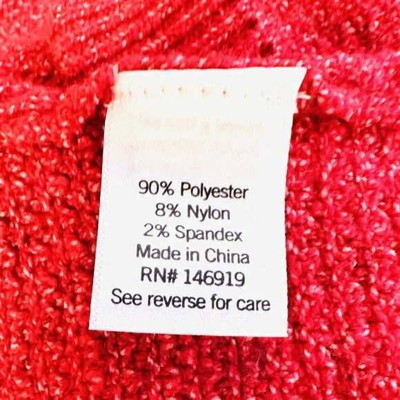 NWT SONOMA Women Long Sleeve V-Neck Pullover Oversized Red Sweater Plus Size 3X - Picture 10 of 11